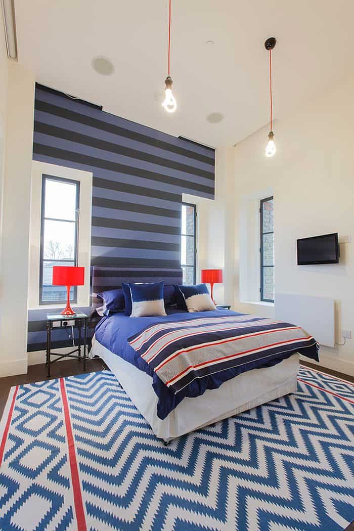 stripe pattern bedrooms