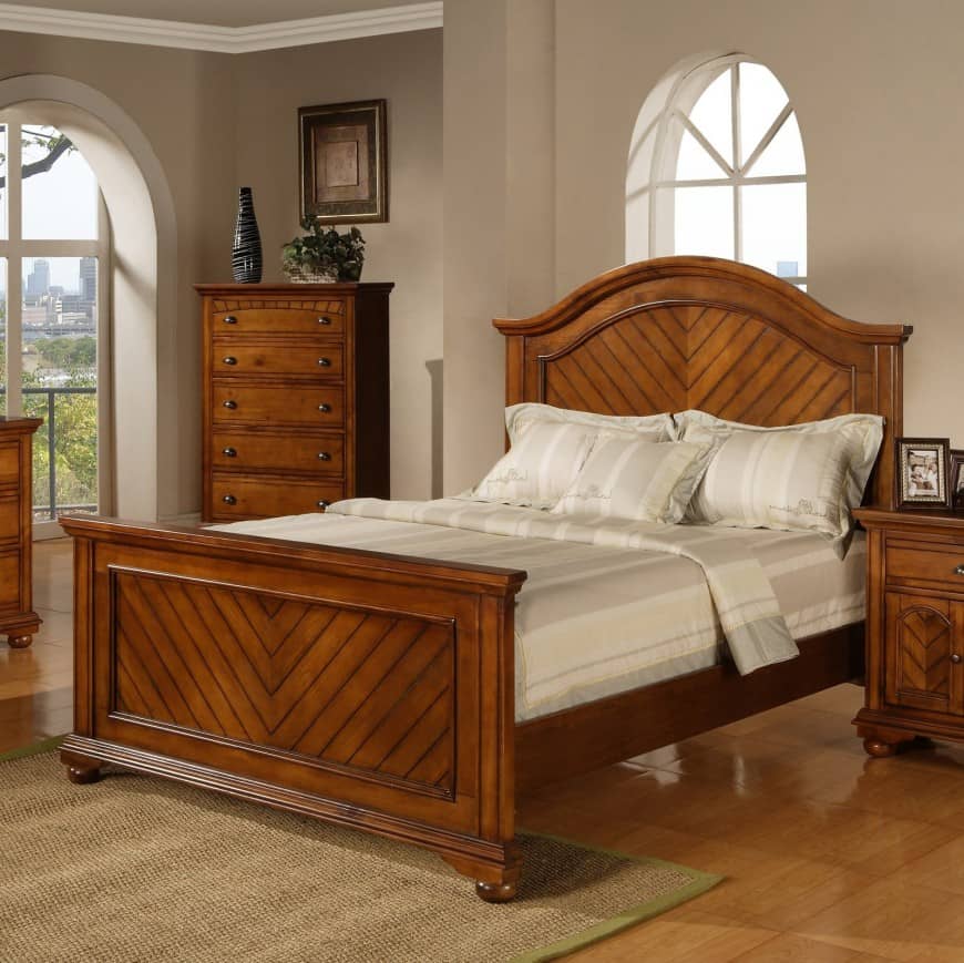wooden bed frames king