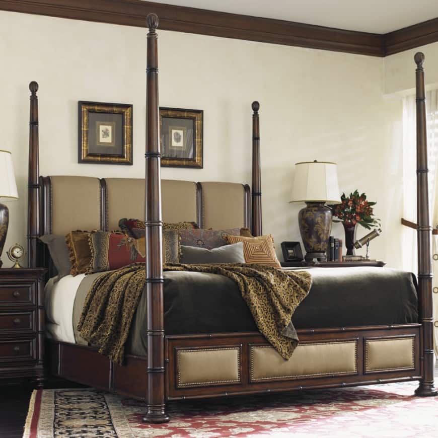 wooden bed frames with storage