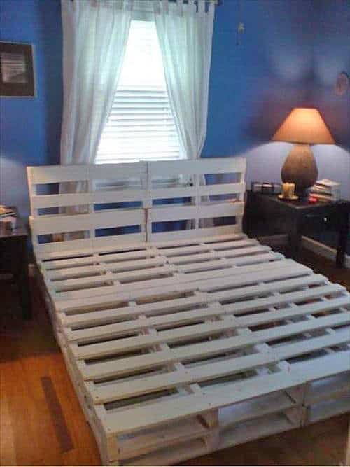 wooden bed frames with storage